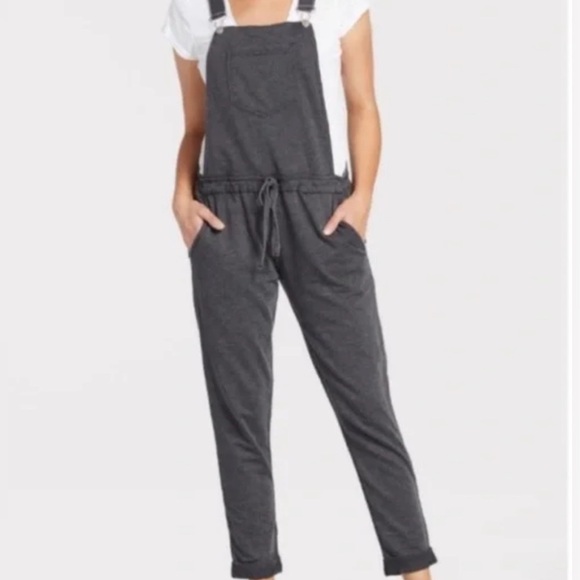 A Supply Stylish Heathered Grey Overalls Large - Picture 2 of 8